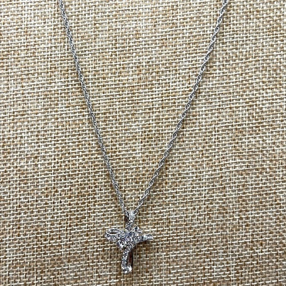 Charter Club Silver-Tone Cross CZ stones bright Religious Cross Christian - Picture 7 of 10